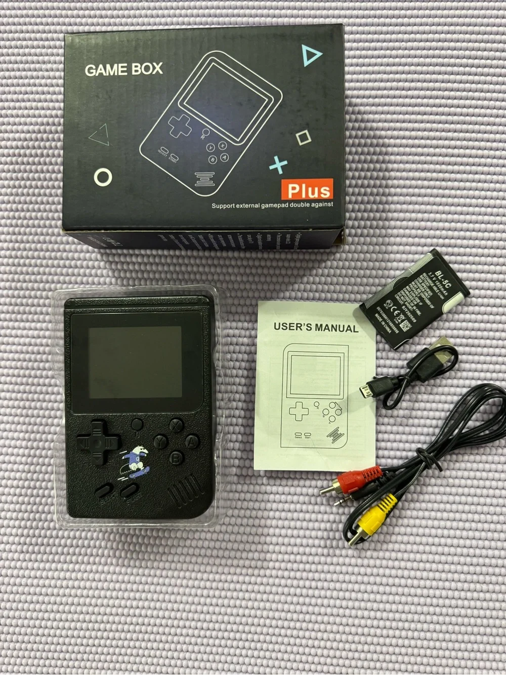 NEW SUP Game Box Plus 400-in-1 Retro Handheld Console - Black Box Edition